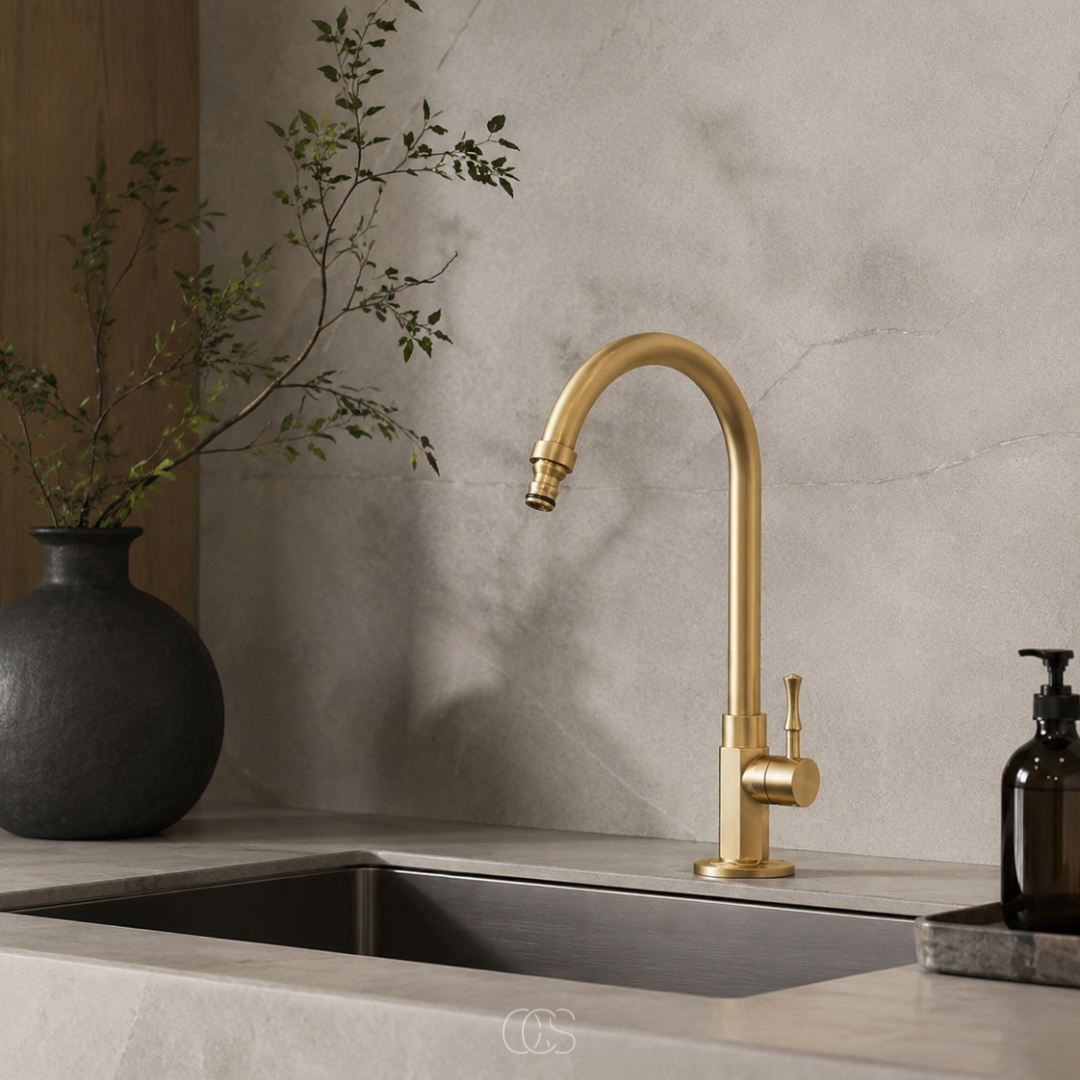 Antique Brass Kitchen Faucet for Effortless Control