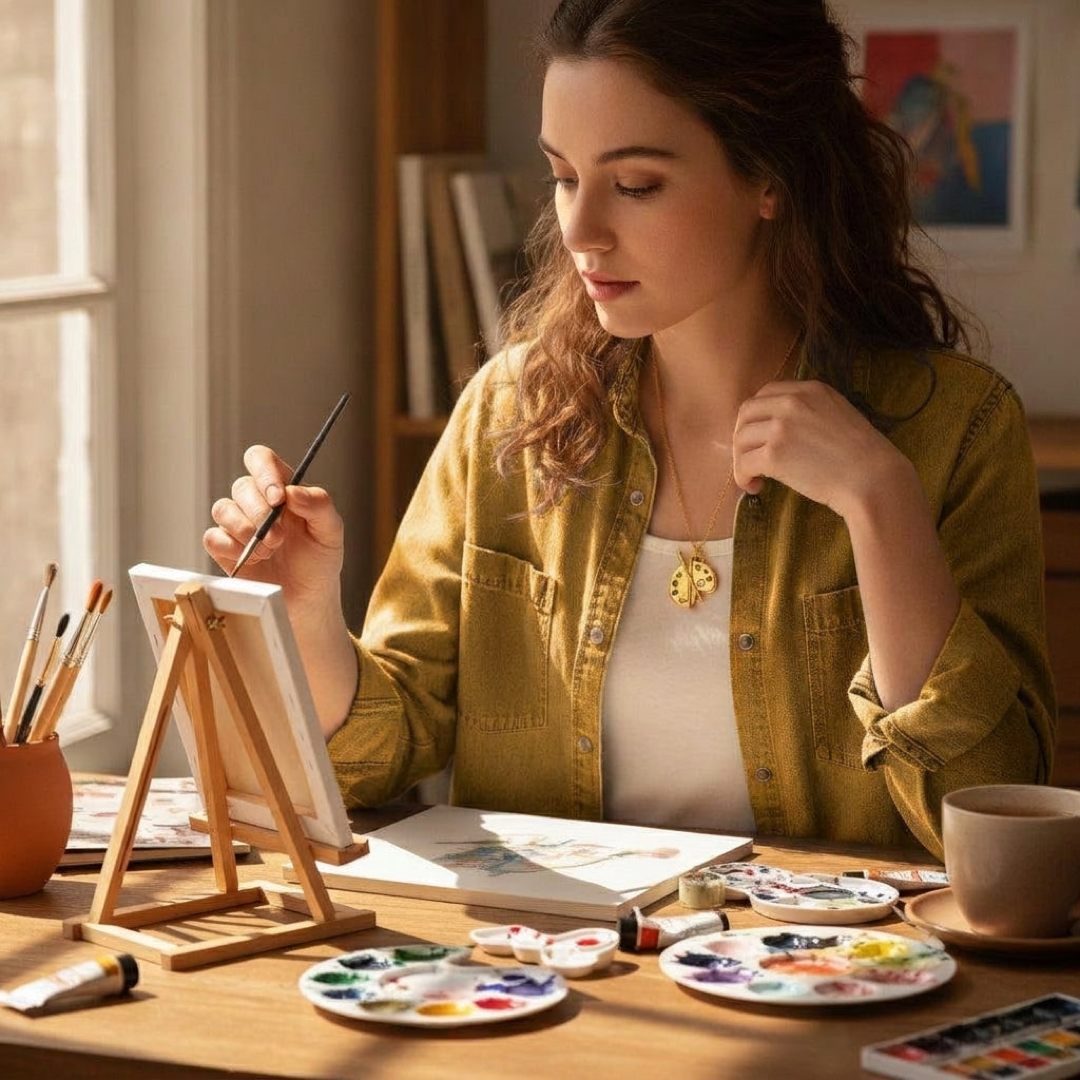 Artist’s Palette Cross Necklace for Inspired Faith
