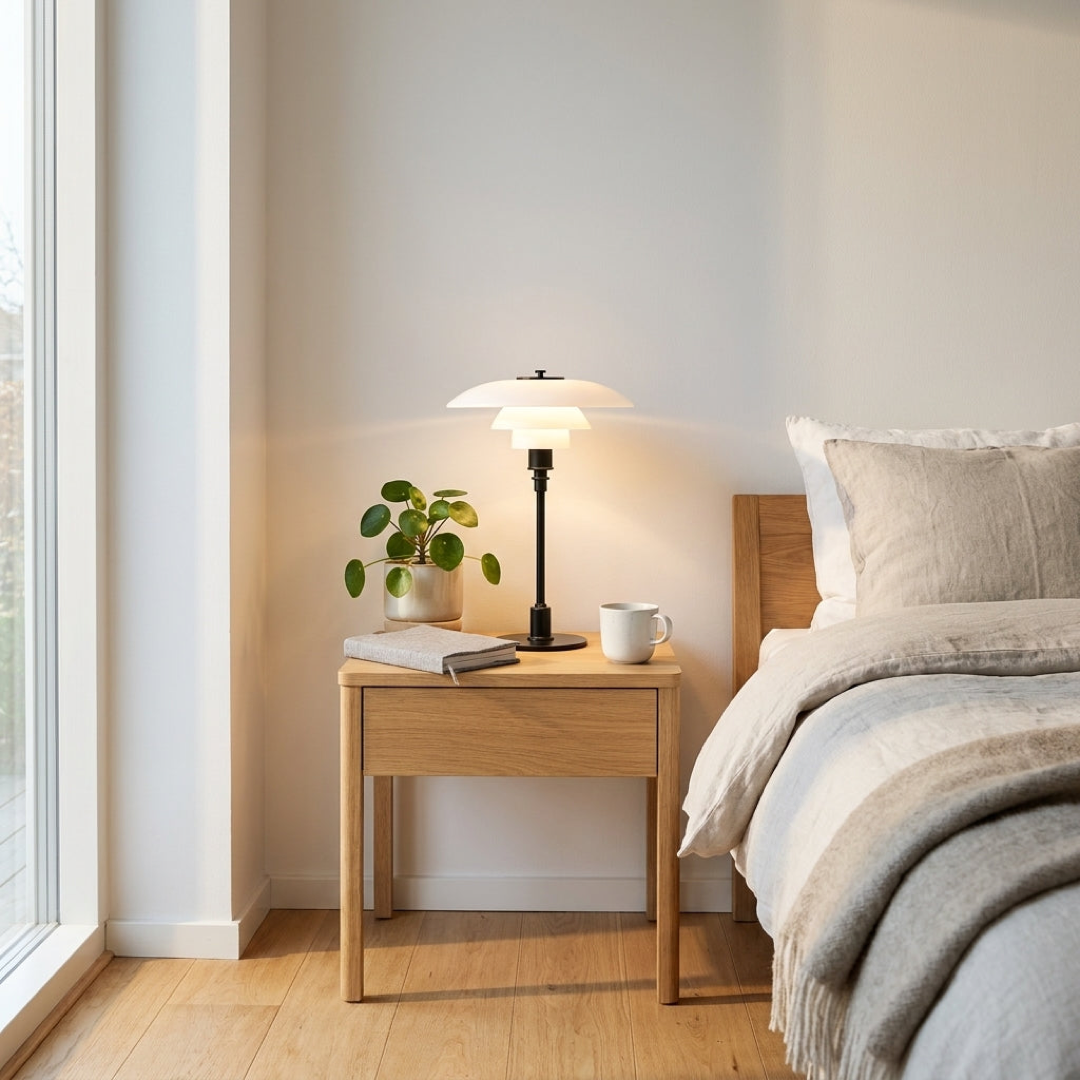 Geometric Wire Table Lamp for Cozy Ambience