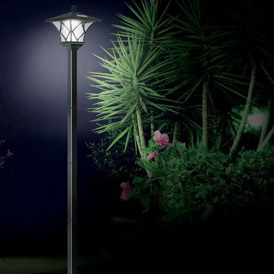 Solar Column Light for Effortless Outdoor Glow