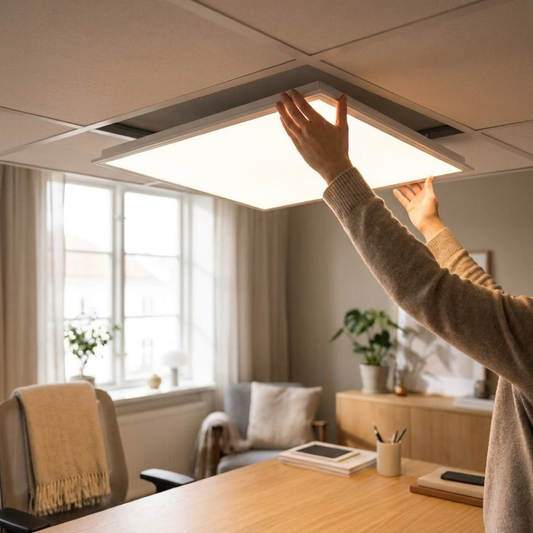 Slim LED Ceiling Panel for Even Lighting