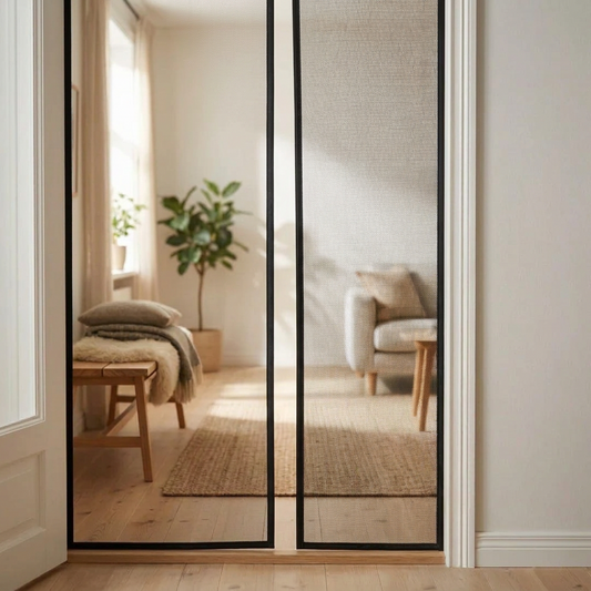 Hands-Free Magnetic Screen Door for Bug-Free Air