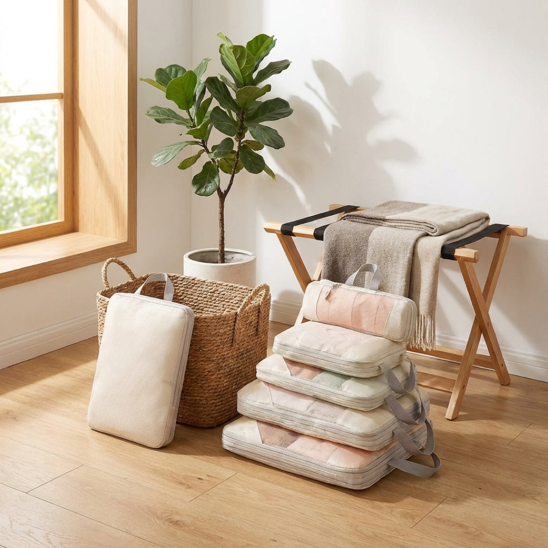 5-Piece Packing Cube Set for Space-Saving Travel