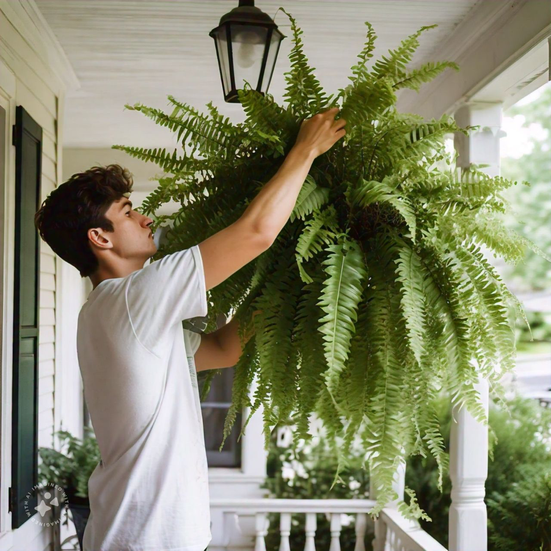Artificial Boston Fern for Year-Round Greenery