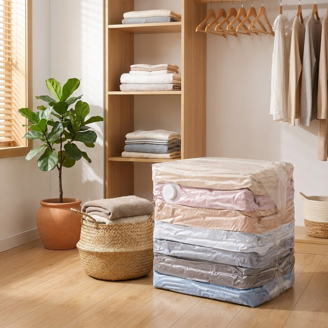 Roll-Up Storage Bag for More Closet Space