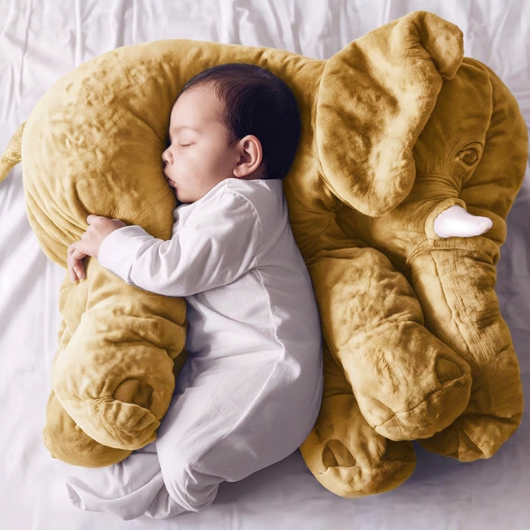 Plush Elephant Pillow for Soothing Snuggles