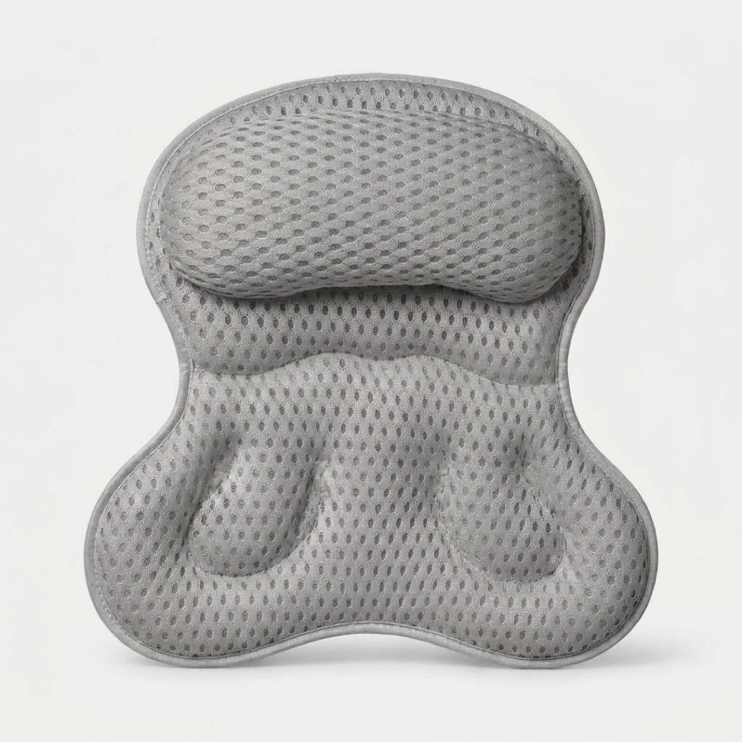 Contoured Bath Cushion for Head and Neck Support