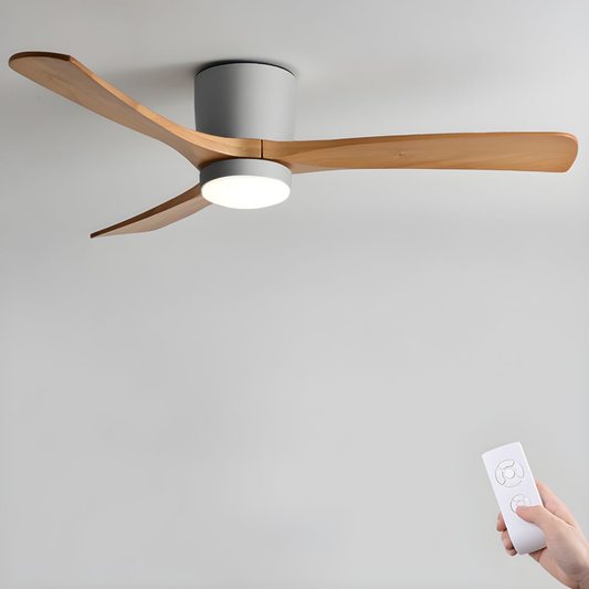 Wood Blade Ceiling Fan Light for Quiet Comfort