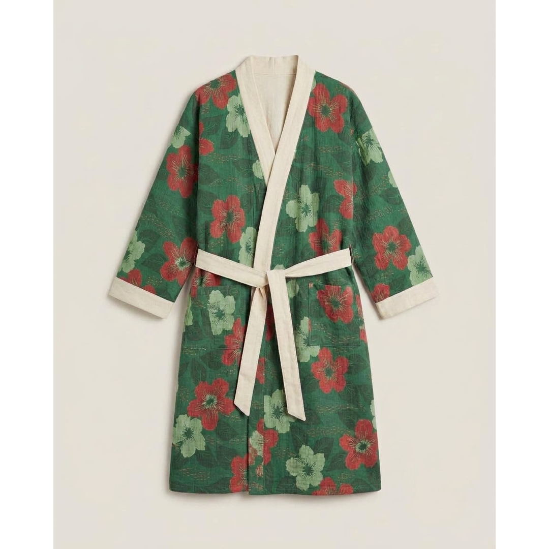 Reversible Cotton Kimono Robe for Everyday Comfort