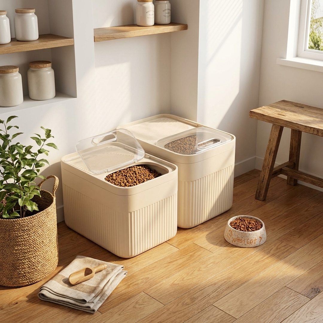 Airtight Pet Food Bin for Fresher Meals