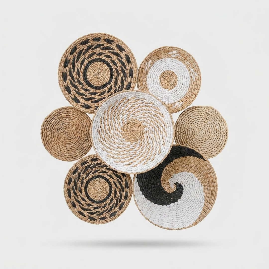 Handwoven Seagrass Wall Basket for Natural Warmth