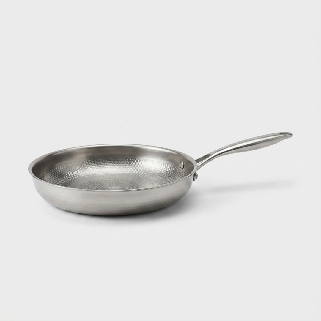 Hammered Titanium Skillet for Effortless Cooking