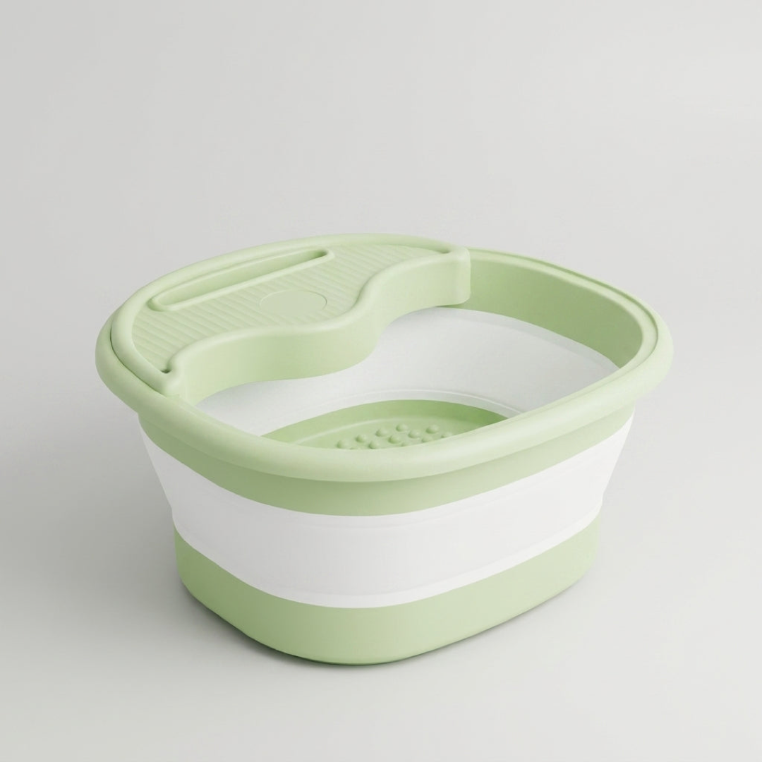 Foldaway Foot Soaking Tub With Massage Rollers