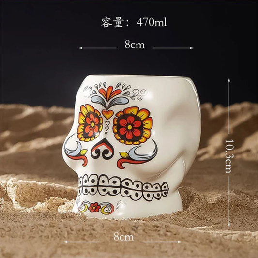 Skull Tiki Mug for Colder Cocktails