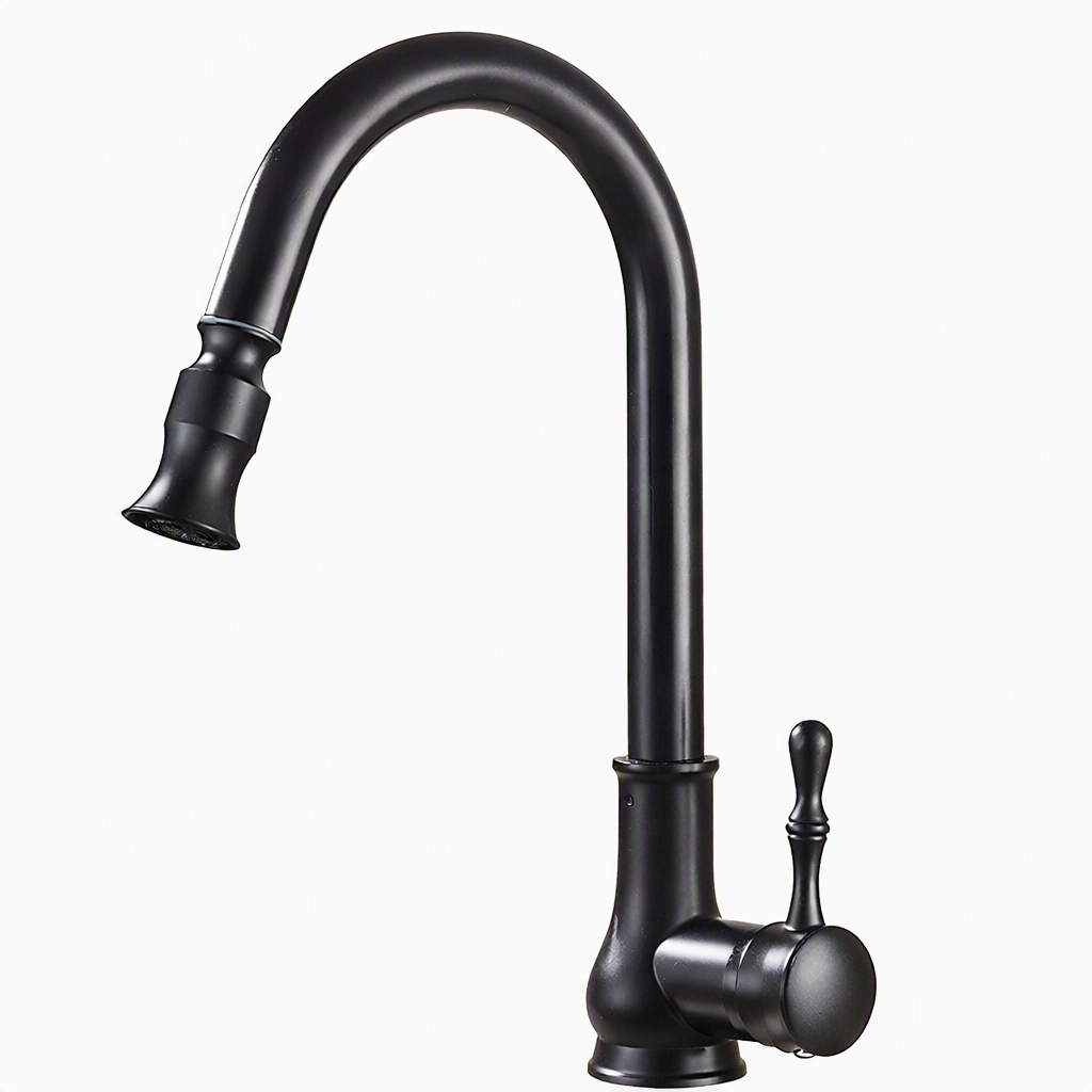 Rubinetto da Cucina in Bronzo Antico per Risciacquo Facile
