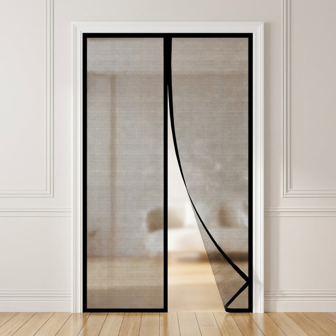 Hands-Free Magnetic Screen Door for Bug-Free Air