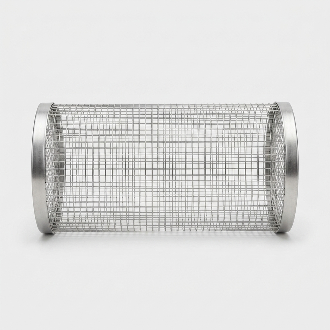 Rolling Grill Basket for Hands-Free Cooking