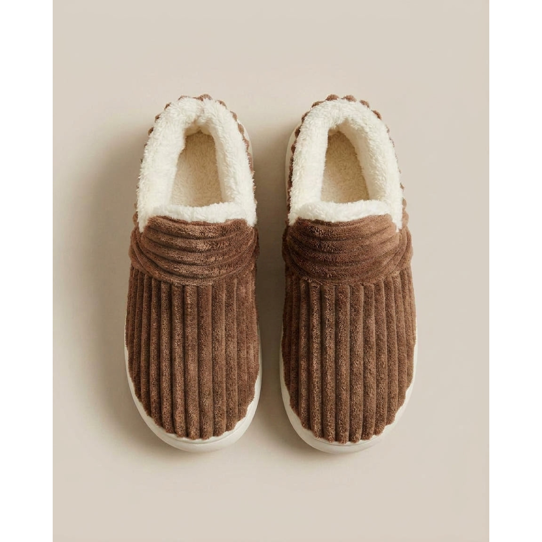 Fleece-Lined Slippers for Cozy, Secure Steps