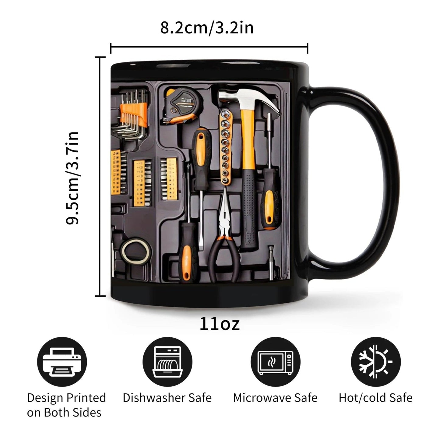 Tool-Themed Coffee Mug For Daily Brew Comfort