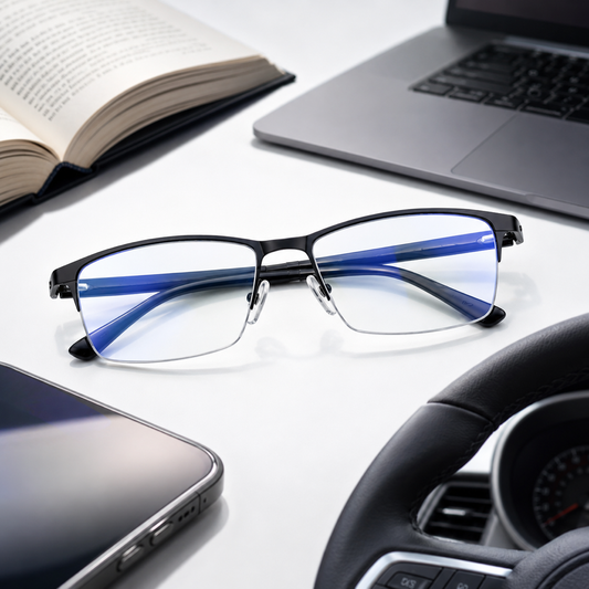Progressive Reading Glasses for Seamless Focus