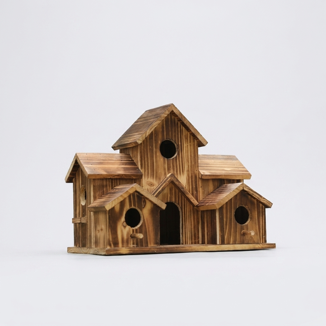 Hanging Wooden Birdhouse for Small Birds