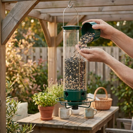 Squirrel-Proof Hummingbird Feeder for Easy Viewing