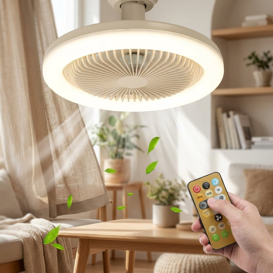 Socket Fan Light for Wire-Free Cooling