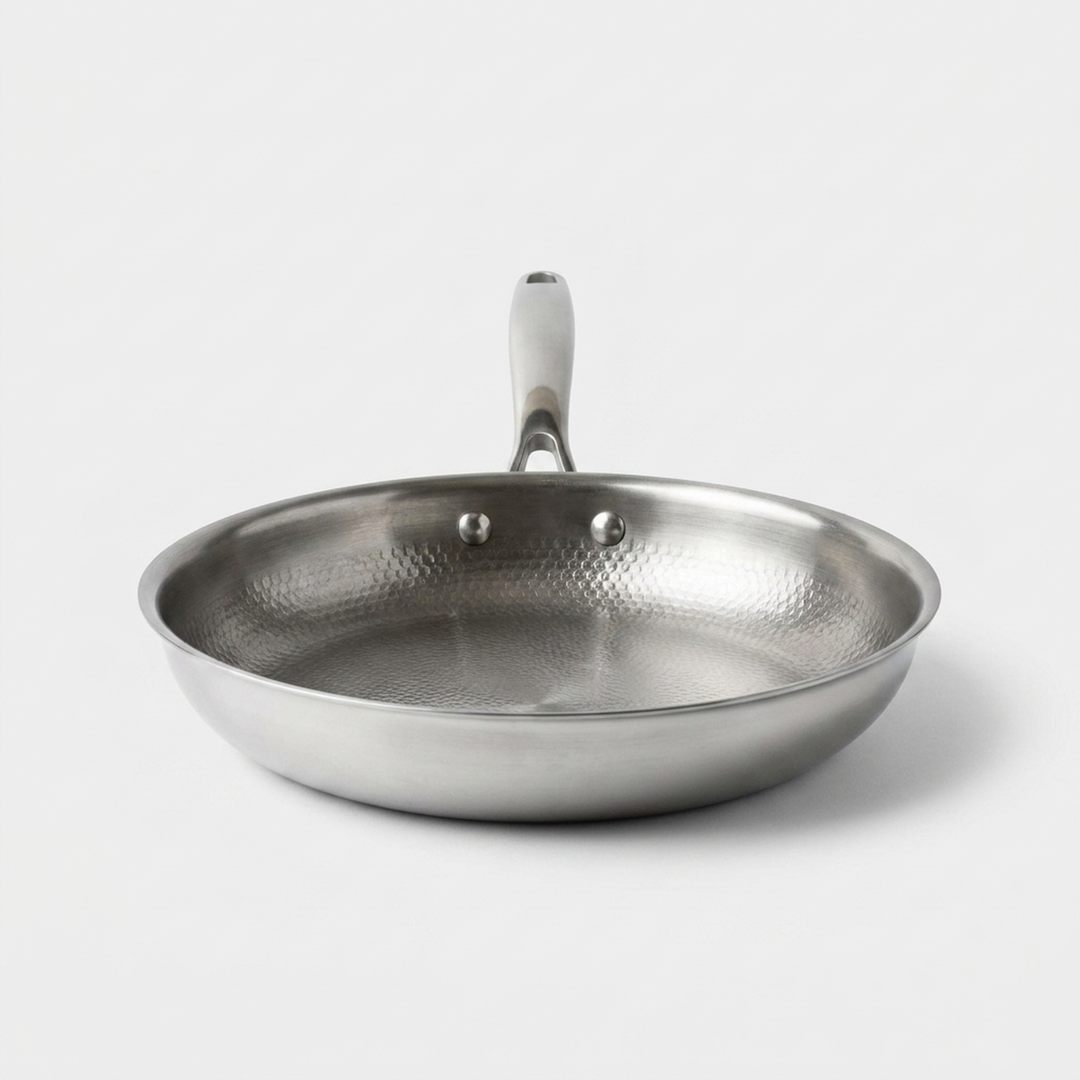 Uncoated Titanium Pan for Any Hob