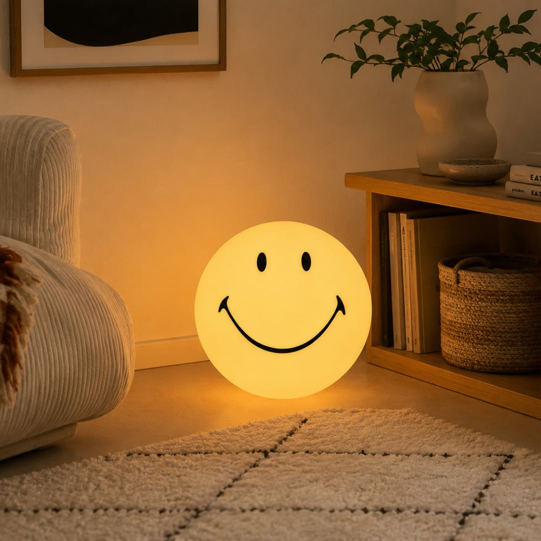 Smiley Face Lamp for Cozy Bedtime Light