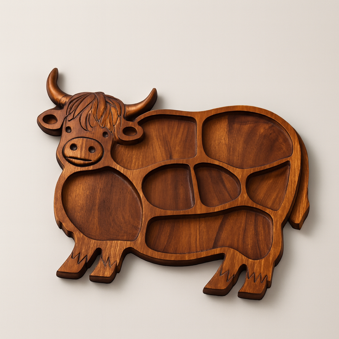 Farmhouse Cow Serving Board for Effortless Hosting