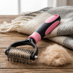 2-In-1 Pet Grooming Brush for Less Shedding