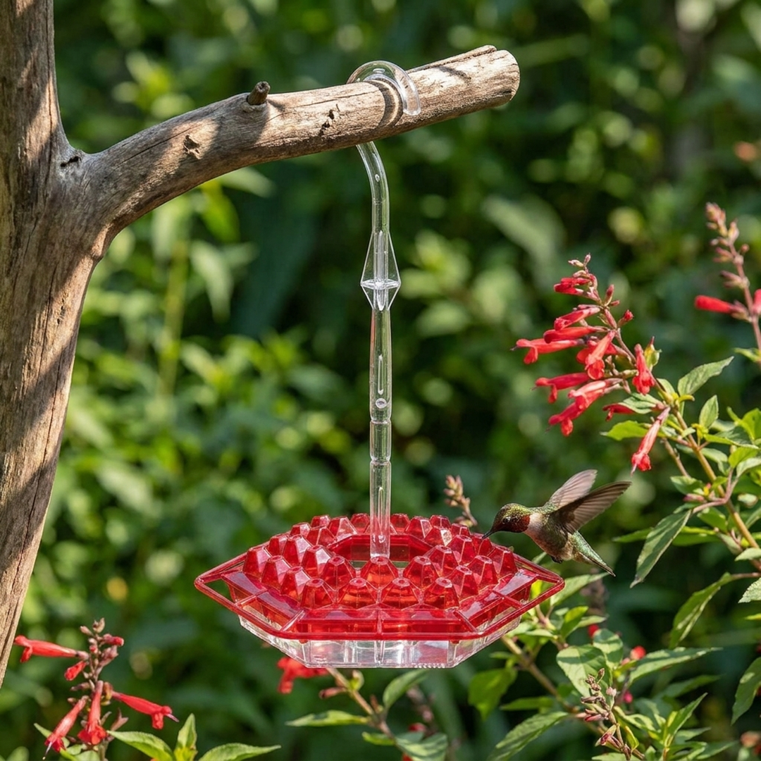 Hummingbird Garden Feeder With Ant Moat