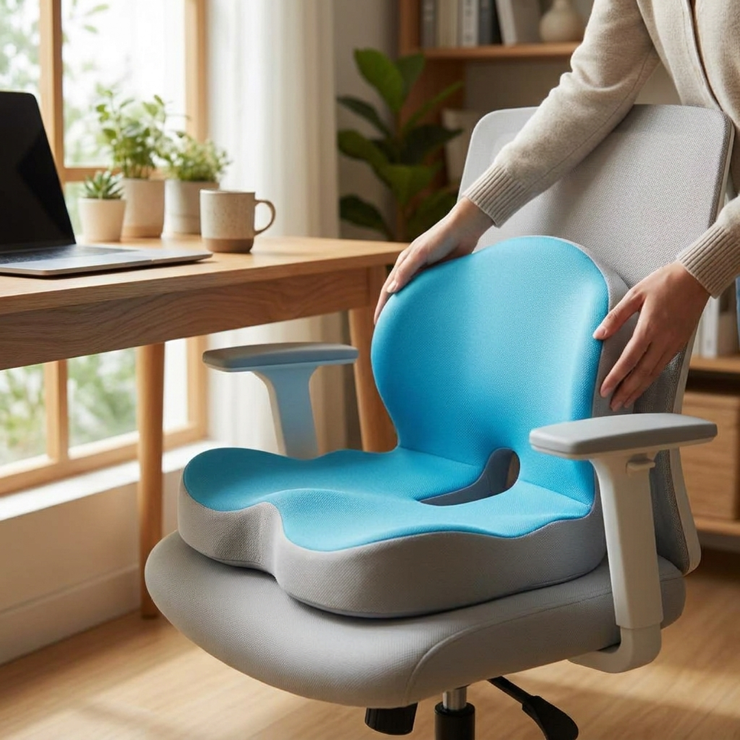 Contoured Memory Foam Support Pillow