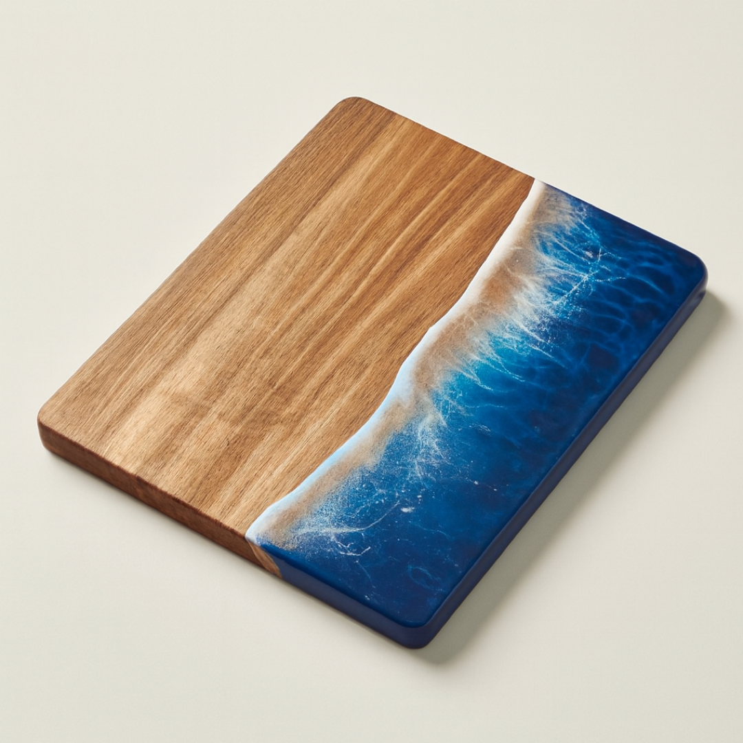 Ocean Resin Cutting Board for Mess-Free Prep