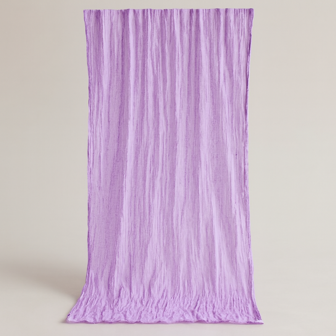 Lilac Gauze Table Runner for Effortless Elegance
