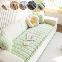 Plush Sofa Cover for Cozy, Slip-Free Protection