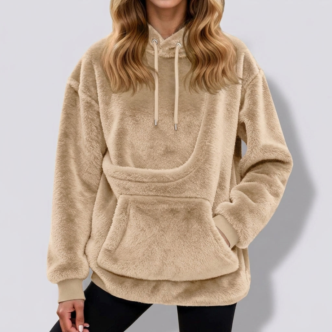 Pet Pocket Fleece Hoodie for Cozy Carrying
