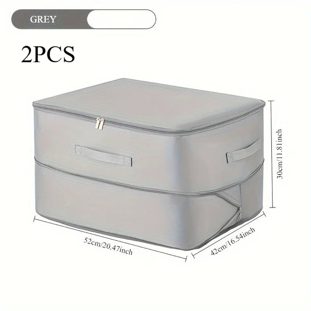Self-Compressing Storage Bag for Clutter-Free Closets