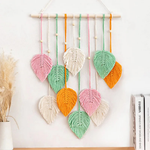 Woven Leaf Wall Hanging for Cozy Natural Texture