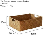 Woven Seagrass Basket for Effortless Organization