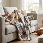Floral Jacquard Throw for Everyday Comfort