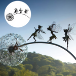 Steel Fairy Garden Art for Weatherproof Charm