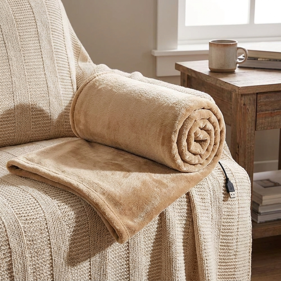 USB Heated Blanket – Three Cozy Heat Levels