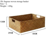 Woven Seagrass Basket for Effortless Organization