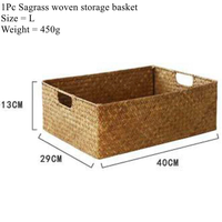 Woven Seagrass Basket for Effortless Organization