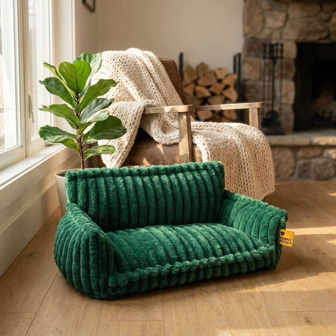 Plush Dog Sofa Bed for Restful Sleep