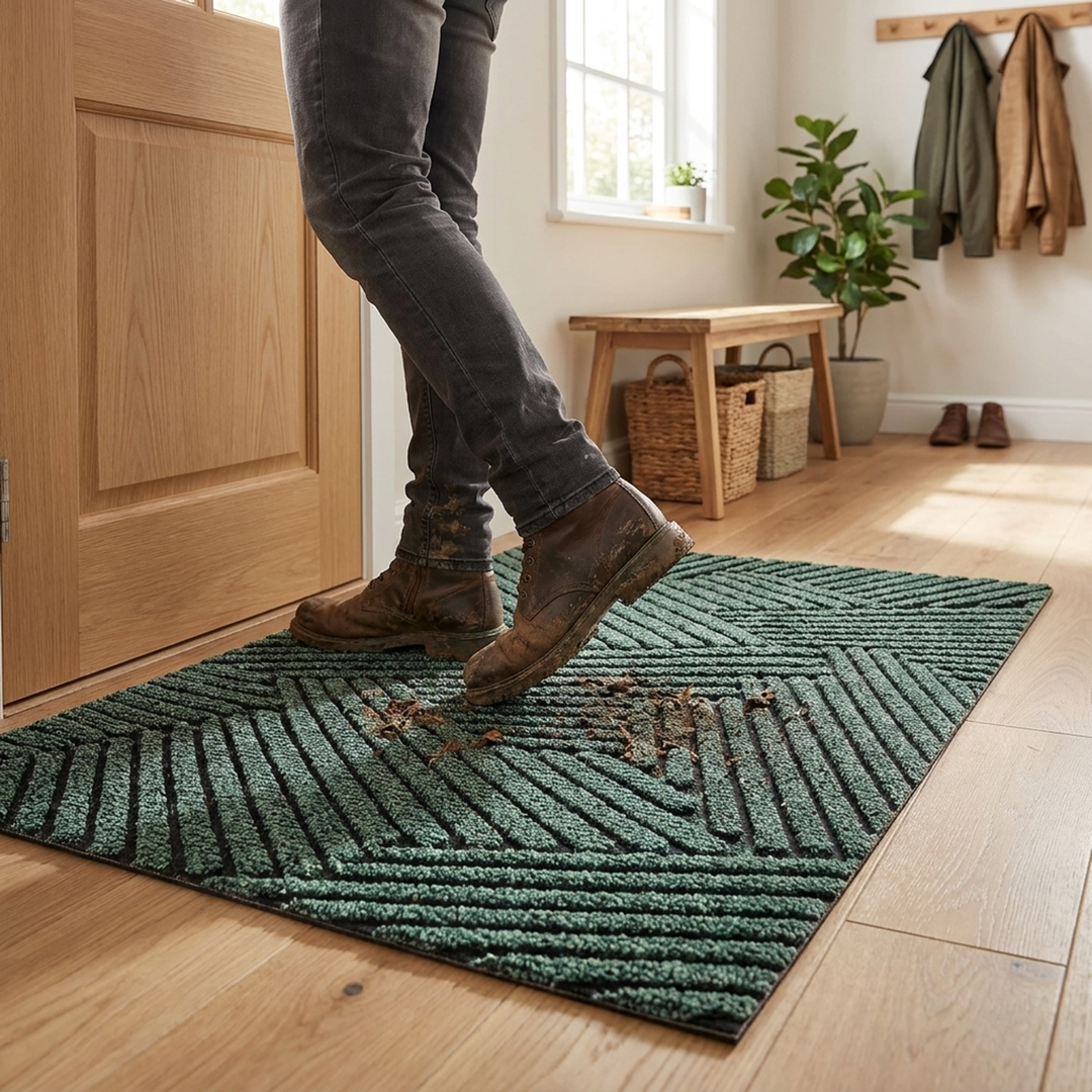 Sand-Catching Entry Mat for Tidier Floors