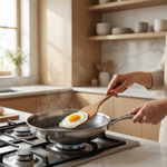 Hammered Titanium Skillet for Easy Cleanup