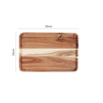 Natural Wood Serving Tray for Effortless Entertaining