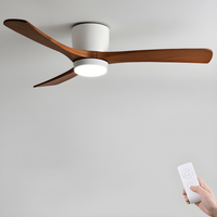Wood Blade Ceiling Fan Light for Quiet Comfort